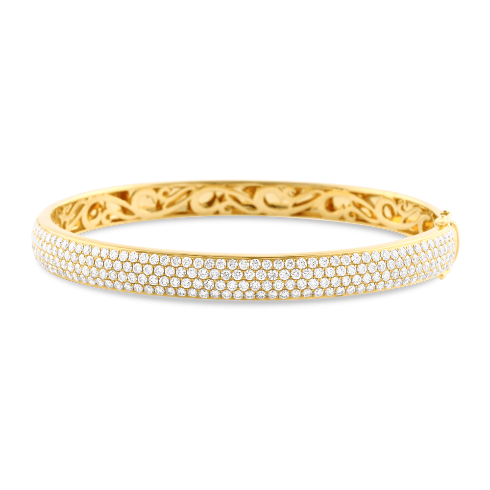 14k solid gold bangle deals bracelet set