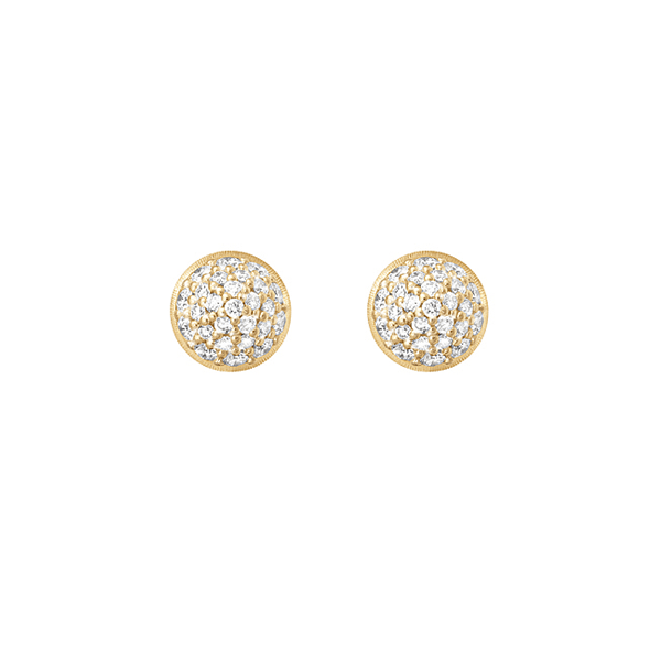 OLE LYNGGAARD COPENHAGEN Lotus Stud Earrings - Yellow Gold - Ecali